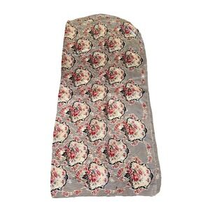 Echo Silk Scarf Wrap Coquette‎ Flower Rose Stripe Victorian Chic 34"